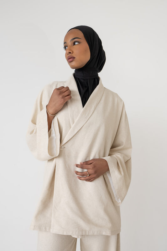 ENSEMBLE KIMONO  BEIGE