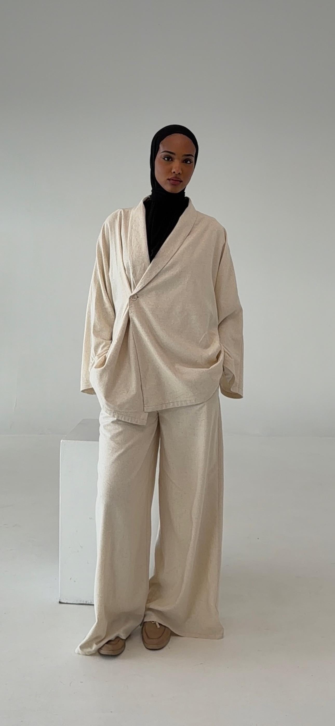 ENSEMBLE KIMONO  BEIGE